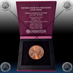 20 EVRO VATIKAN 2021 "Art in Faith - Saint Peter" BU / BOX